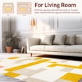 thumbnail image 2 of ODIKA 5' x 7' Machine Washable Non-Slip Area Rug, Geometric Rectangle High Traffic Rug, Yellow, 127792, 2 of 7