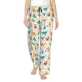 thumbnail image 1 of Fotbe Dinosaur Pantalones de Pijama para Mujer, Pantalones de Dormir, Pantalones Pj con Cordón y Bolsillos-XX-Large, 1 of 6
