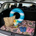 thumbnail image 2 of HUIACONG Pink Duck Camo Car Trunk Mat 29" x 39" Stain Resistant Anti-Skid Polyester Cargo Liner All Season Trunk Guard Quick Setup Universal Fit for SUVs Sedans Trucks Moisture, 2 of 7