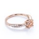 thumbnail image 4 of JeenMata Anillo de Compromiso con Morganita Rosa Tallada en Forma de Infinito de 1 Quilate en Oro Rosa de 18 K sobre Plata, 4 of 6