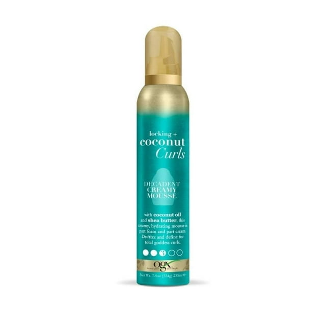 Mousse Ogx locking + coconut curls 235 ml