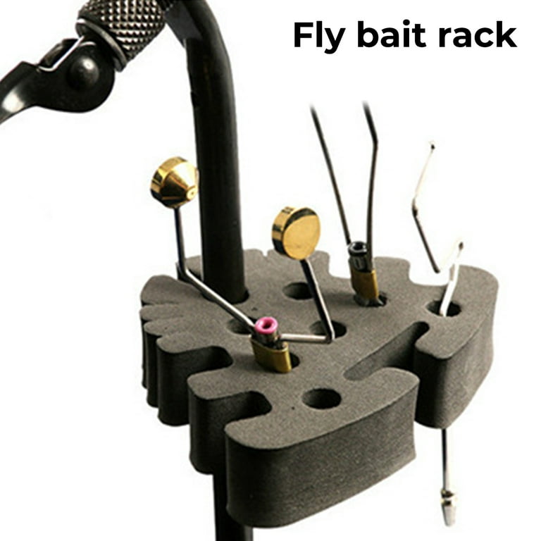 EVA Foam Fly Tying Tool - Professional Fishing Bait Rack Fine Workmanship  Convenient to Use Universal Foam Lure Holder for Caddy Fly Tying Tool