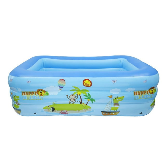 3-Layers Inflatable Large Outdoor Swimming Pool Printing Paddling Kids Pool for Backyard Garden Summer Water Party