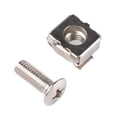 thumbnail image 2 of Masteelf 3pcs A1826 20pcs M5 Square Hole Cage Nuts and M5 X 20mm Mounting Screws Washers for Server Rack and Cabinet Silver, 2 of 8