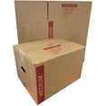 thumbnail image 2 of 10-Pack Medium Cardboard Moving Boxes 18x14x12 with Handles, 2 of 5