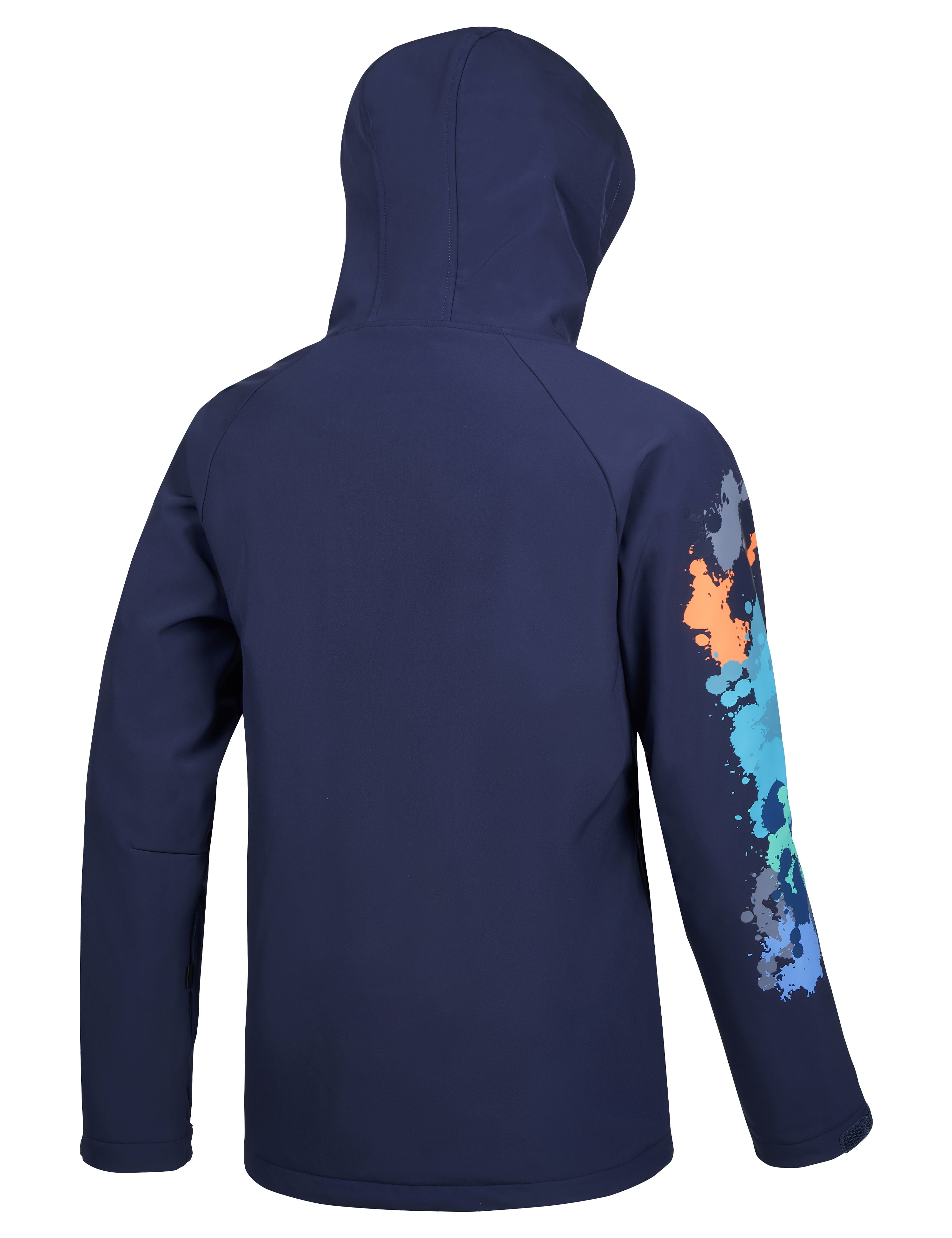 Little Donkey Andy Mens Fleece Hoodies Water Repellent, Thermal Insulation Pullover Hooded Sweatshirt UPF50+ (Dark Blue S)