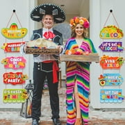 Mexican Fiesta Party Decorations, Welcome Banner for Taco Party, Mexican Party Porch Sign for Fiesta Carnival Party Home Wall Decoration Supplies