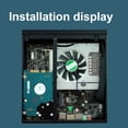 thumbnail image 3 of DX01 Mini ITX - Carcasa para ordenador (media altura, delgada, disipación rápida del calor, compatible con montaje VESA, acero laminado, portátil, accesorios para PC), 3 of 7