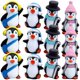 thumbnail image 1 of Vinyl Penguin Figure Toys for Decor 12Pcs Miniature Penguin Assorted Colors, 1 of 2