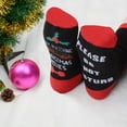 thumbnail image 2 of Christmas Crew Socks Letter Printed Unisex Socks Novelty Socks Athletic Socks, 2 of 10