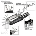 thumbnail image 6 of Oumers Bike Tool Kits, Multifunction 16-in-1 Bicycle Repair Tool Bag, Black, 6 of 7