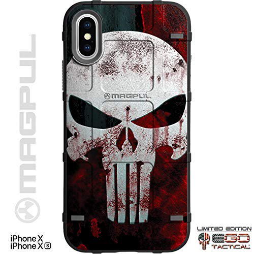 Limited Edition Customized Prints By Ego Tactical Over A Magpul Mag1094 Bump Case For Apple Iphone X Xs 5 8 Black Bloody Punisher Walmart Com Walmart Com