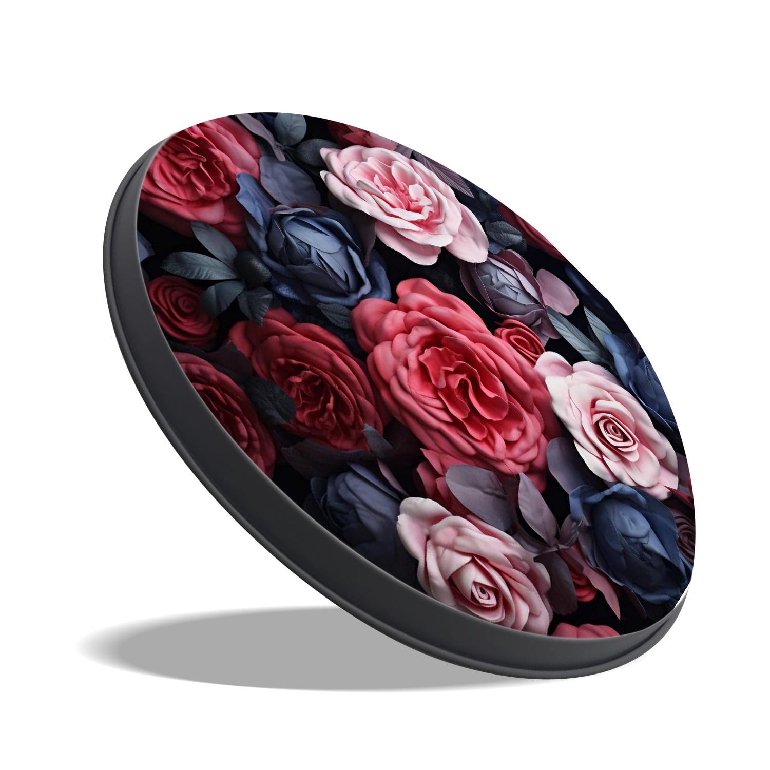Stove Burner Covers 4 Pcs for Home Decor Cooktop Decorative ,Pink Rose picture, Round Electric Stove Burner Covers 8Inch And 10Inch