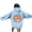 Light Blue, variant on Oversized Sweatshirt for Women Halloween Pumpkin Print Hooded Everyday Style Winter Pullover Jumper Tops