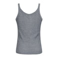 thumbnail image 3 of Mytrendy Women Solid Color Ribbed Basic Tank Tops, 3 of 5