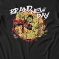 thumbnail image 3 of Marvel Spider-Man Brand New Day Men's Hulk Retro Comic T-Shirt (Black, S-XXXL), 3 of 4