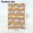 thumbnail image 7 of Yuyamidu Hippie Flowers Golf Towel Butterfly Coral Velvet Towels 23.62" x 15.74" Soft Comfortable Fabric Golf Accessories for Tournament Travel, 7 of 7