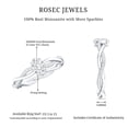 thumbnail image 6 of Rosec Jewels Moissanite Solitaire Engagement Ring for Women - Braided Ring - 4X6 mm Oval - D-VS1 Quality Certified, 14K White Gold, US 13.00, 6 of 7