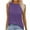 Purple, variant on Giftesty Tank Tops for Women Fashion Women Sleeveless Garment Comfortable Breathable Round-Neck Blouses Tops