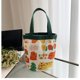 thumbnail image 1 of Bonita bolsa tipo cubo con grafiti, bolsa cilíndrica estampada, bolsa de lona para el almuerzo, bolsa para llevar en la mano para niña, 1 of 1