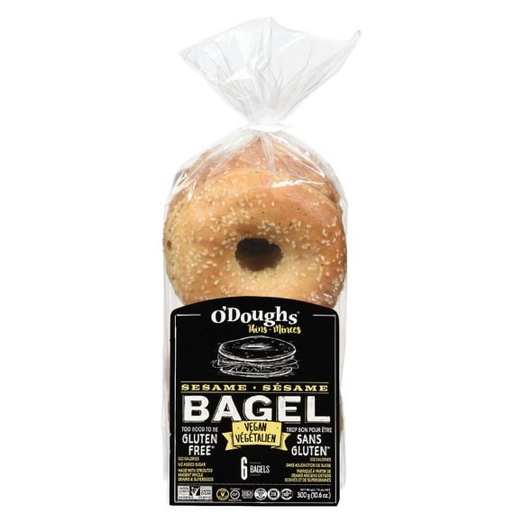 O'DOUGHS MINCES BAGEL SÉSAME sans gluten O'DOUGHS BAGEL SÉSAME GF