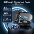 thumbnail image 3 of Wireless Bluetooth Earpiece 55H Talk Time, Hands Free Headset with ENC Noise Canceling Mic, Smart Digital Display Charging Case, Single Ear Headset for Driving Work Cell Phone, 3 of 6