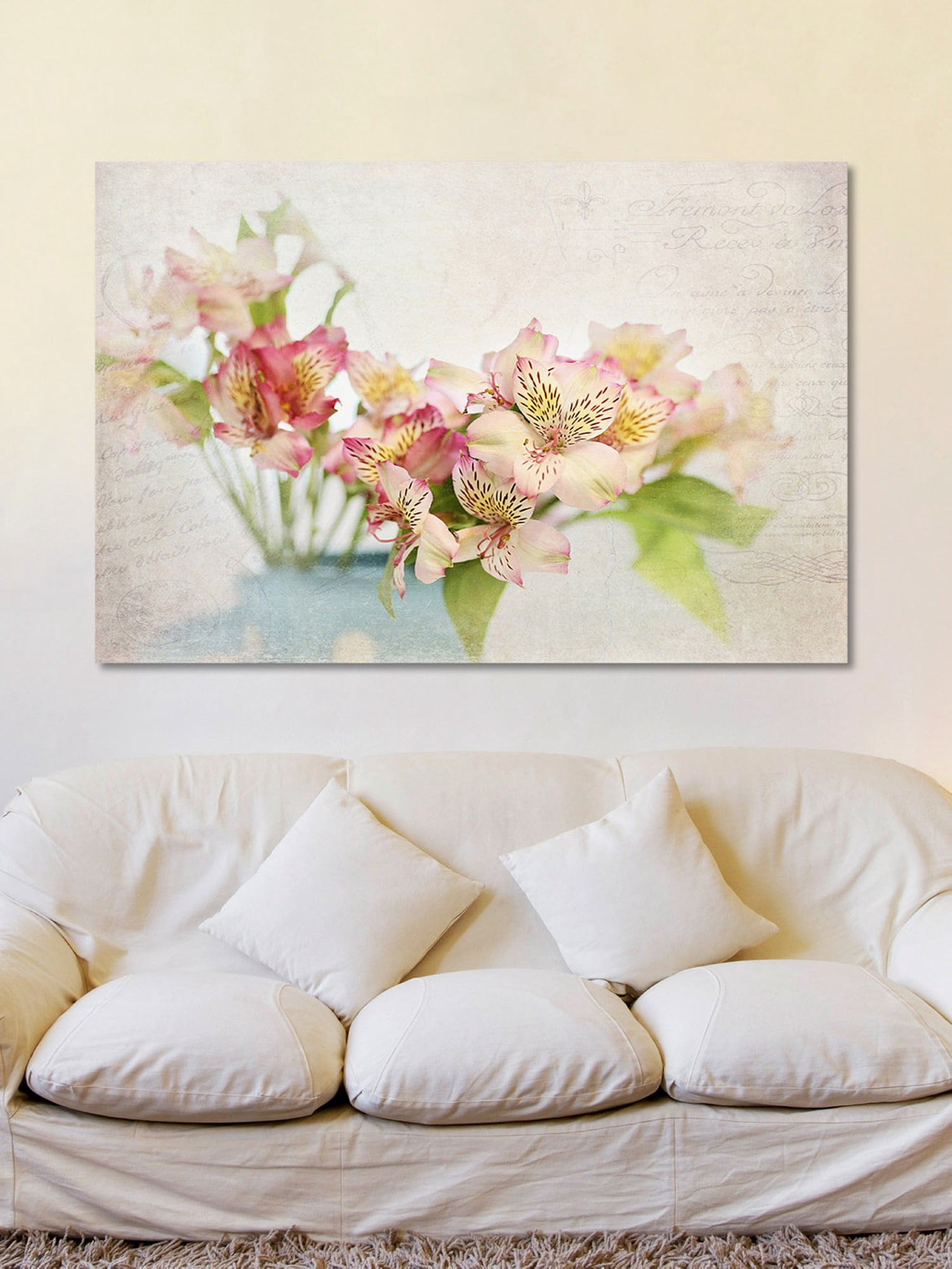 "Alstroemeria" Painting Print on Wrapped Canvas