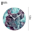 thumbnail image 2 of 12 Inch Wall Clock Battery Operated Silent Clock Decorative for Office, Kitchen, Outdoor, Living Room，French Bulldog Puppy Dog Beautiful Watercolor Creative, 2 of 4