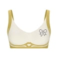 thumbnail image 5 of Sakmal High Support Womens Sports Bras Spaghetti Straps Yellow Yoga Patchwork Back Smoothing Sports Bras for Women XL, 5 of 5