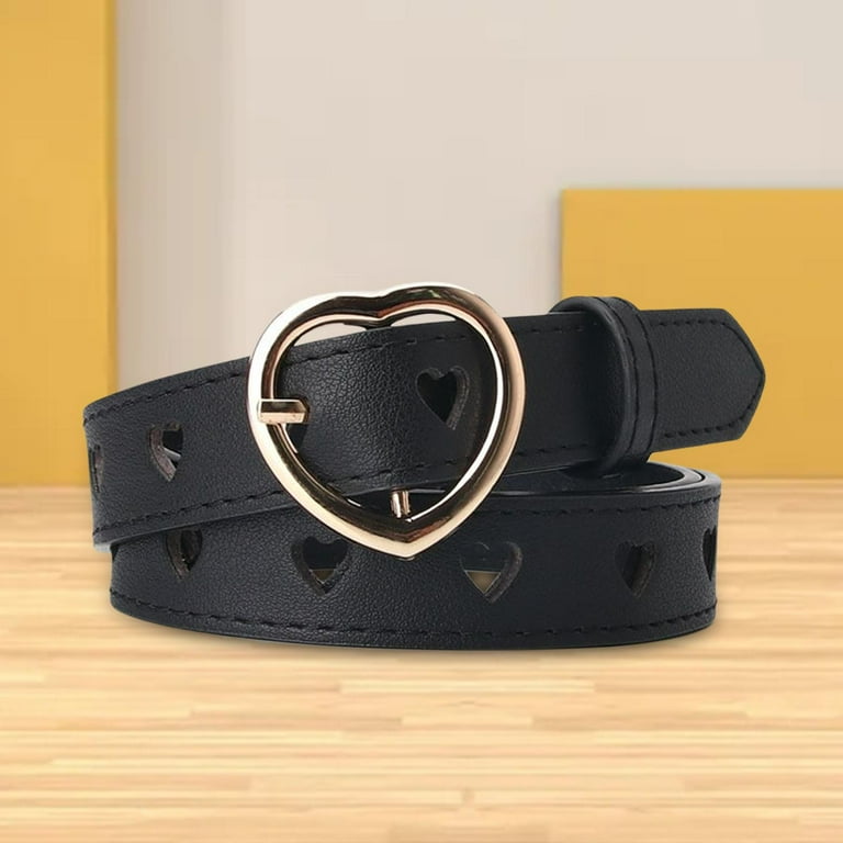 Women PU Leather Belt with Buckle Waist Strap Adjustable Waistband