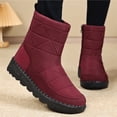 thumbnail image 6 of XIMIN Women’s Winter Boots Waterproof Snow Booties Mid Calf Boots with Zipper Warm Faux Fur Lined Cozy Comfortable Anti-Slip Sole Stylish Outdoor Shoes, 6 of 8