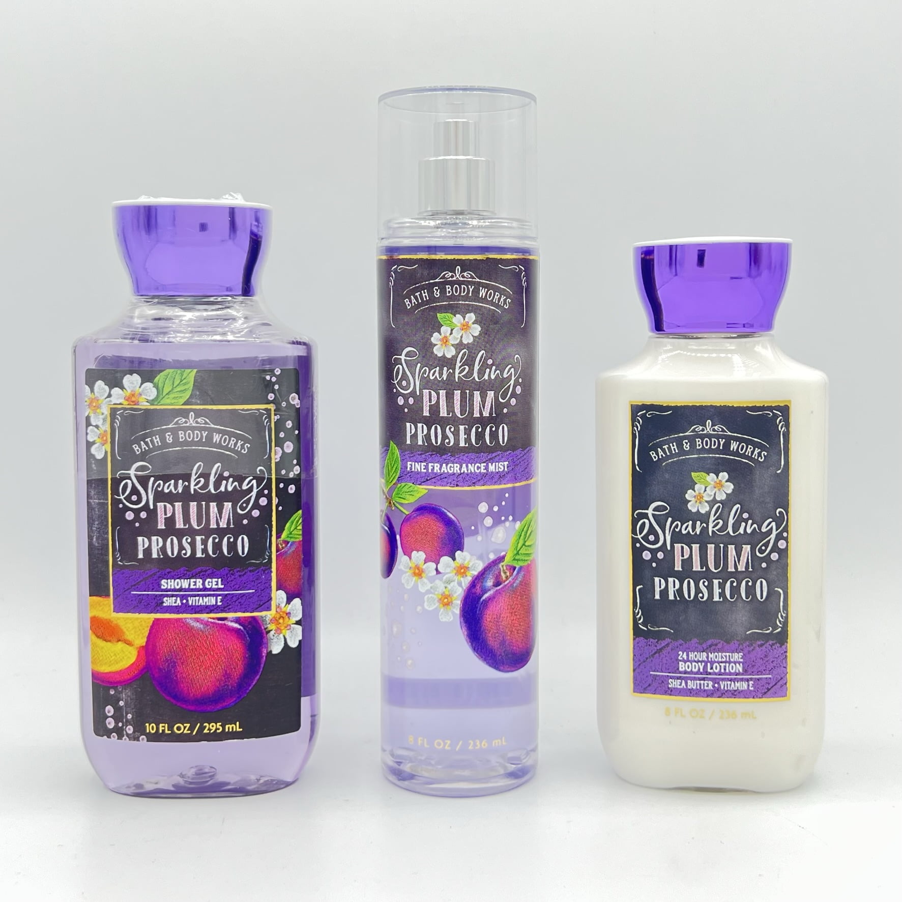 Bath and Body Works Sparkling Plum Prosecco Shower Gel, Fine Fragrance