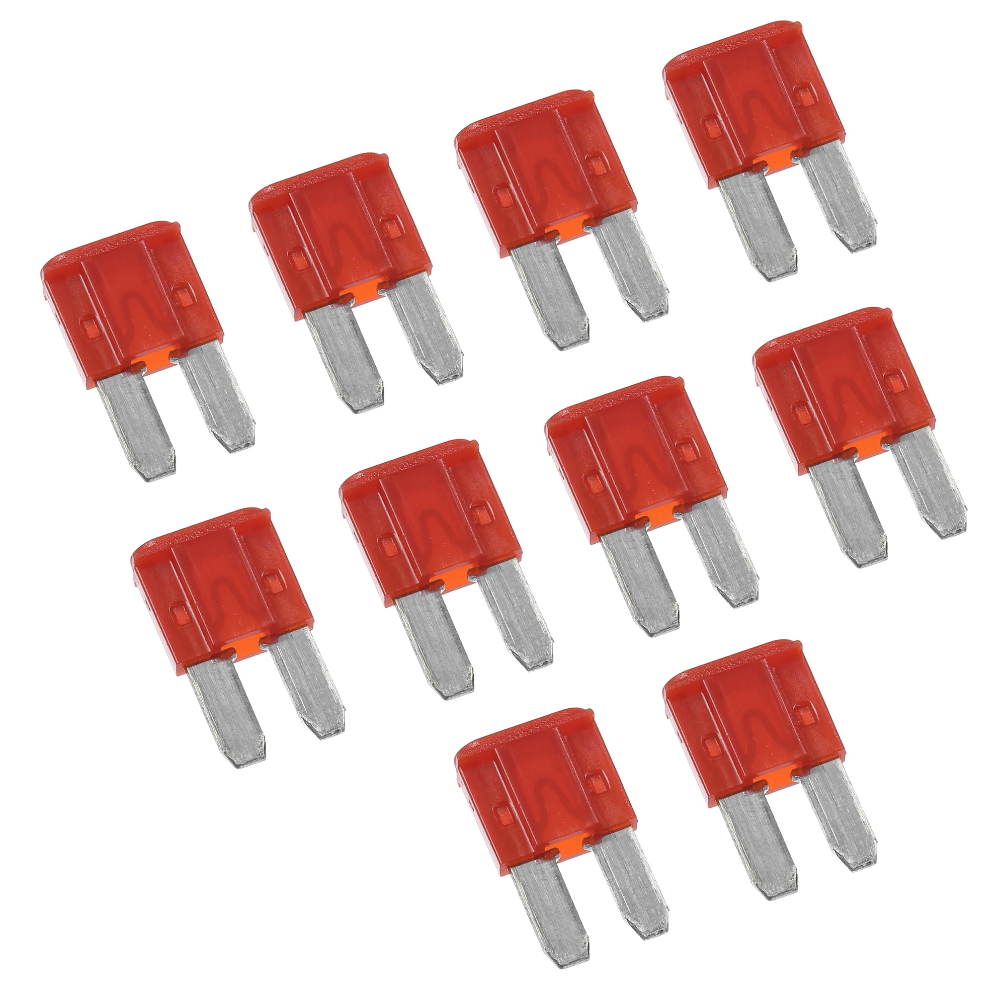 Unique Bargains 10pcs 10A 10Amp Car Mini Blade Fuses for Marine RV