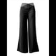 thumbnail image 2 of Pantalones Acampanados con Cinturón para Mujer, Estilo Informal, de Cintura Alta y Pierna . Negro XXL, 2 of 7
