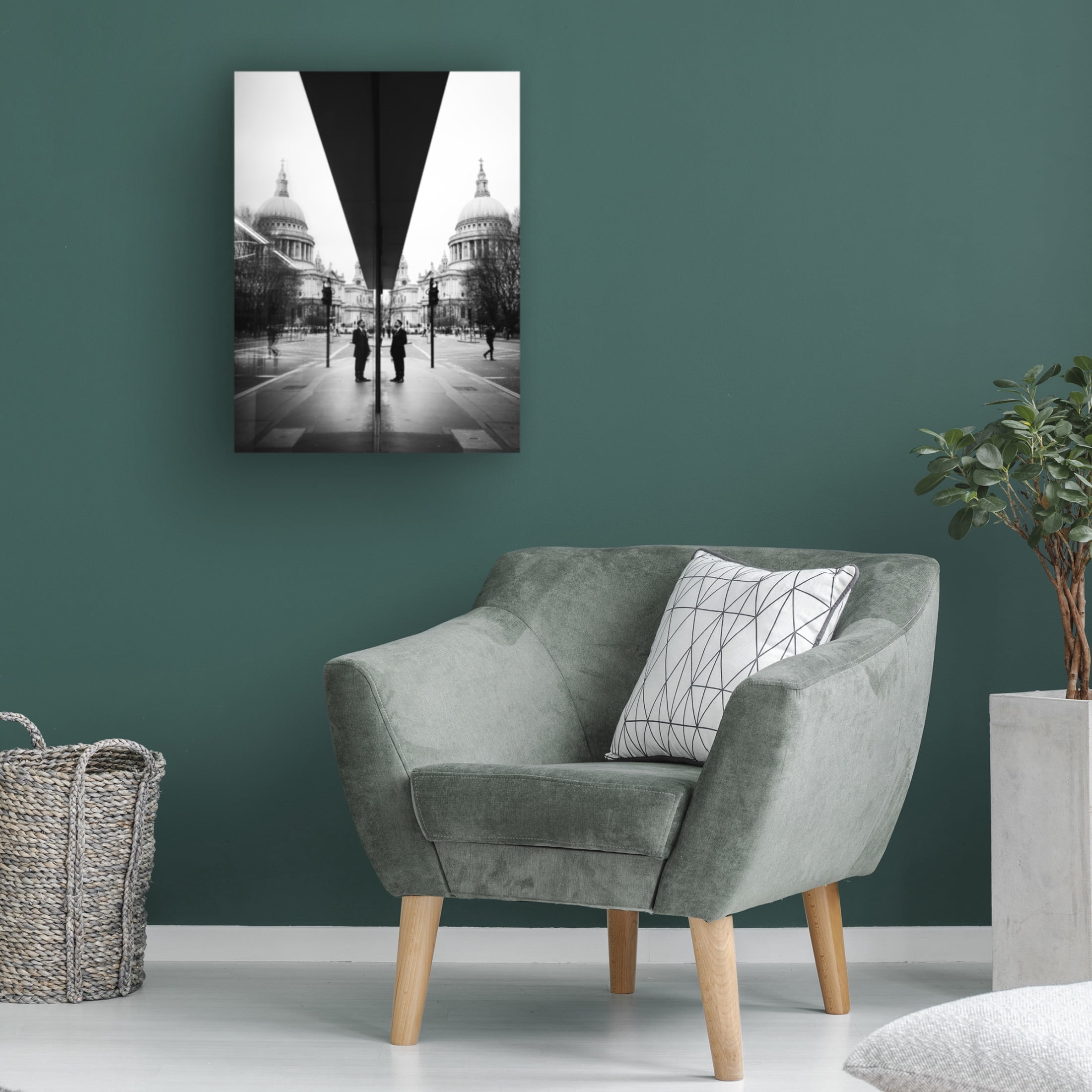 Trademark Fine Art Friedemann Pracht Reflecting St.Paul Canvas Wall Art
