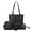 2Black, variant on Women Fashion Handbags Wallet Tote Bag Shoulder Bag Top Handle Casual Satchel Purse Set