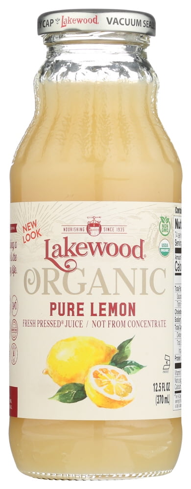 Lakewood Organic Pure Lemon Lemon, 12.5 fl oz