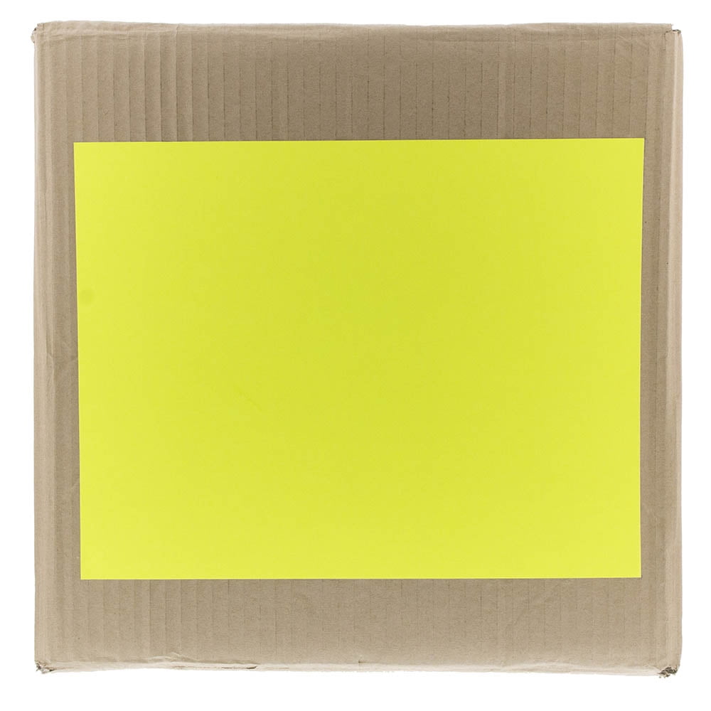 JAM Paper Full Page Shipping Labels, 8.5 x 11, Neon Yellow, 10 per Pack
