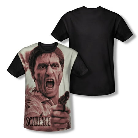 Scarface Men's  War Cry Sublimation T-shirt White