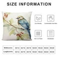 thumbnail image 5 of JEUXUS  Throw Pillow Covers Fall Farmhouse Birds Leaves Print Green Decorative Pillows for Couch Outdoor Pillows Case, for Living Room Bedroom Cushion Covers for Home Decor, 5 of 5