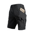 thumbnail image 4 of Men's Quick-drying Cargo Shorts with Multiple Pockets and Adjustable Waistband Featuring Tactical Design for Hiking Trails Outdoor Adventures Game Days Black XXXL, 4 of 7