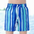 thumbnail image 2 of Gyexs Boys Swim Trunks Size 4-5 4th of July Independence Day Star Graphic Flag Print Swim Shorts Summer Outerwear Swimming Wear Hawaiian Beach Shorts Blue, 2 of 6