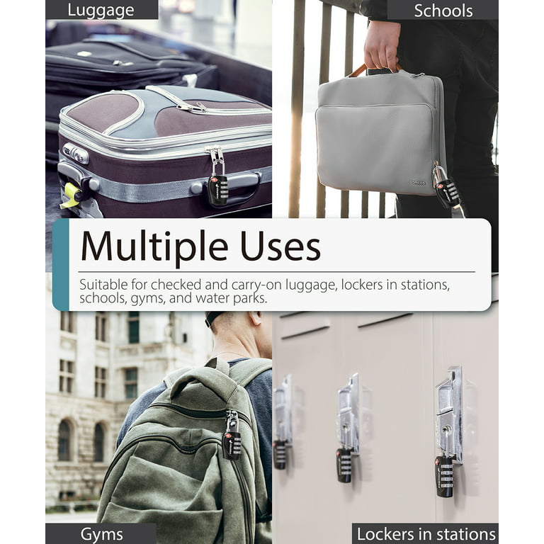 4 Digit Combination] Padlock Travel Luggage Suitcase Bag Lock School Gym  Locker