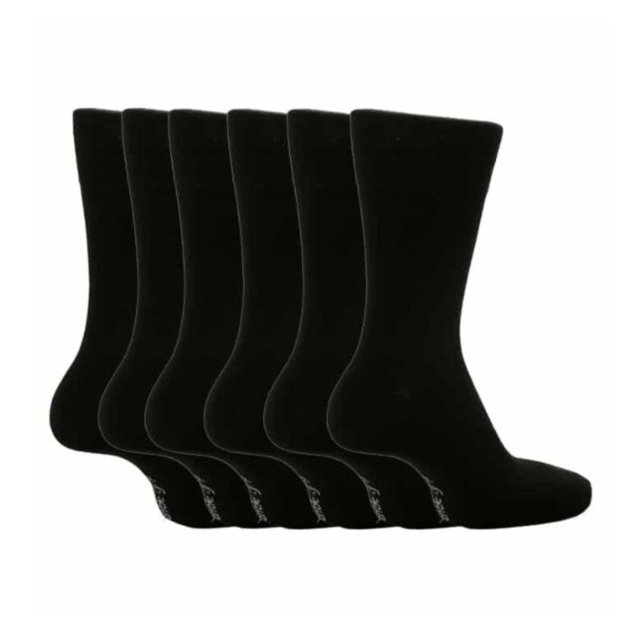 Gentle Grip - 6 Pairs Mens Gentle Grip Non Elastic Socks