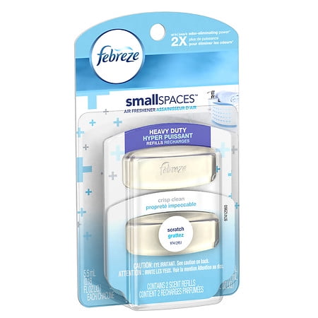 Febreze smallSPACES Heavy Duty Air Freshener Refills Crisp Clean ... Febreze smallSPACES Heavy Duty Air Freshener Refills Crisp Clean ...
