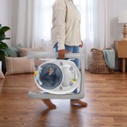 Ingenuity Smooth Strides Activity Baby Walker for Developmental, Chambray, 6 - 12 Months
