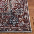 thumbnail image 4 of SAFAVIEH Tucson Kayleah Traditional Machine Washable Area Rug, 6' x 6' Round, Dark Green/Rust, 4 of 9