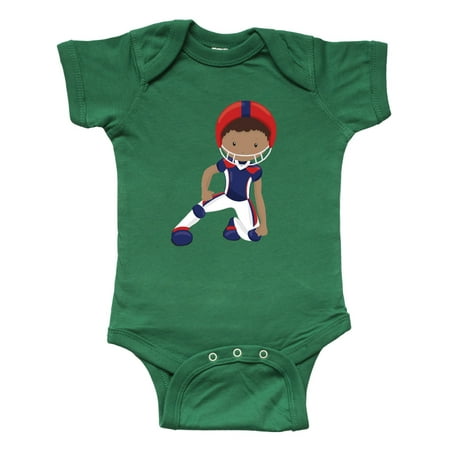 

Inktastic African American Boy Cute Boy American Football Gift Baby Boy Bodysuit