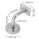 thumbnail image 4 of 6 Pcs Wall Handrail Bracket Stainless Steel Strong Bearing Stair Railing Support, 4 of 5