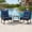 Navy, Mix Gray, variant on Resenkos Comfortable Patio Seating Group for Backyard, 3-Piece Hand-Woven Rattan Rocking Chair Set with Storage Shelf Table, White